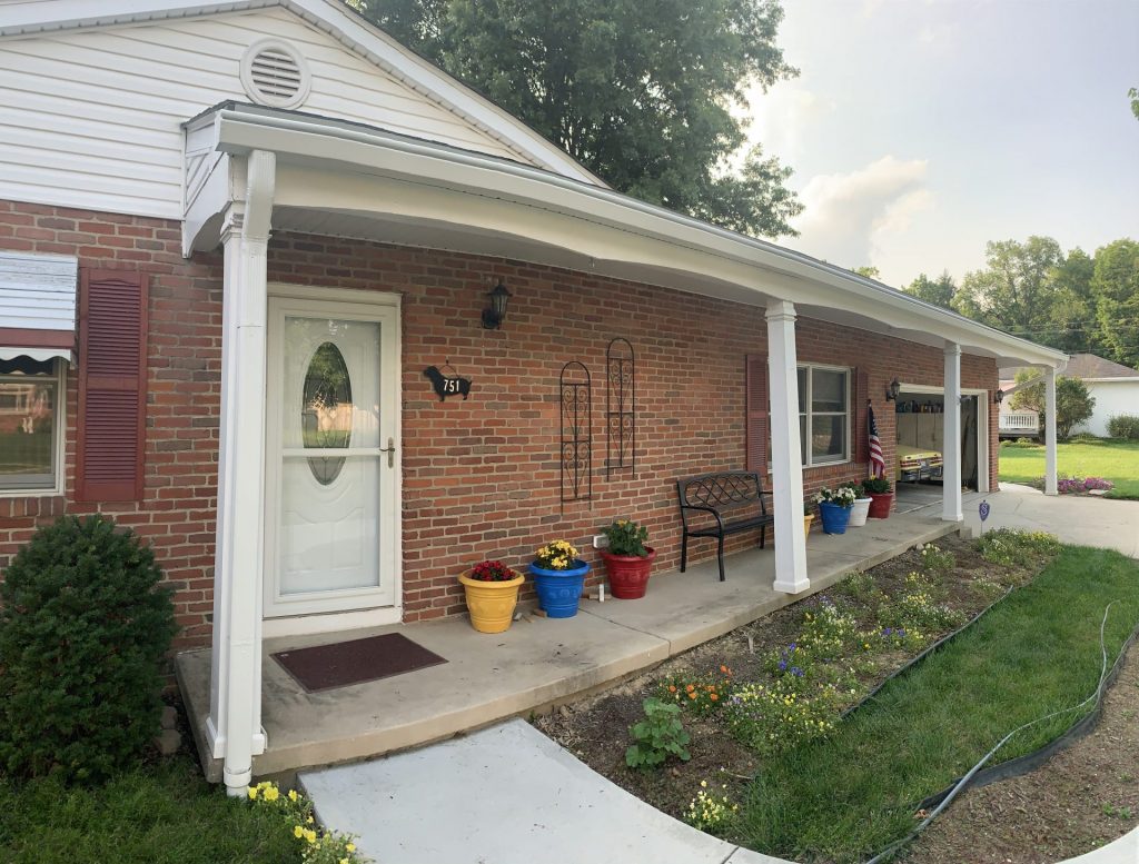 K-Guard gutter system installed on a home