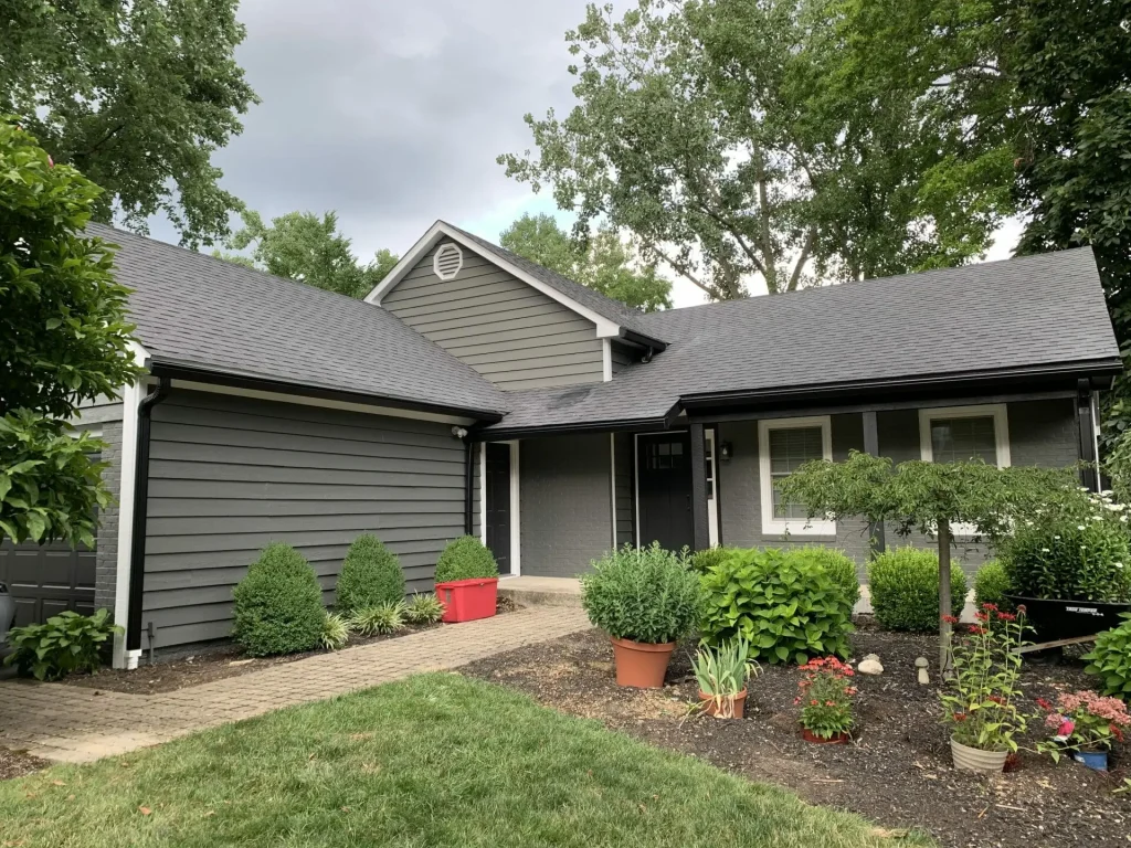 Ranch home with K-Guard gutter guards